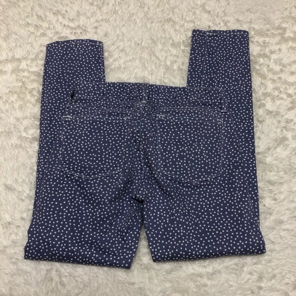 J Crew Purple Polka Dot Toothpick Skinny Jeans - Picture 5 of 7